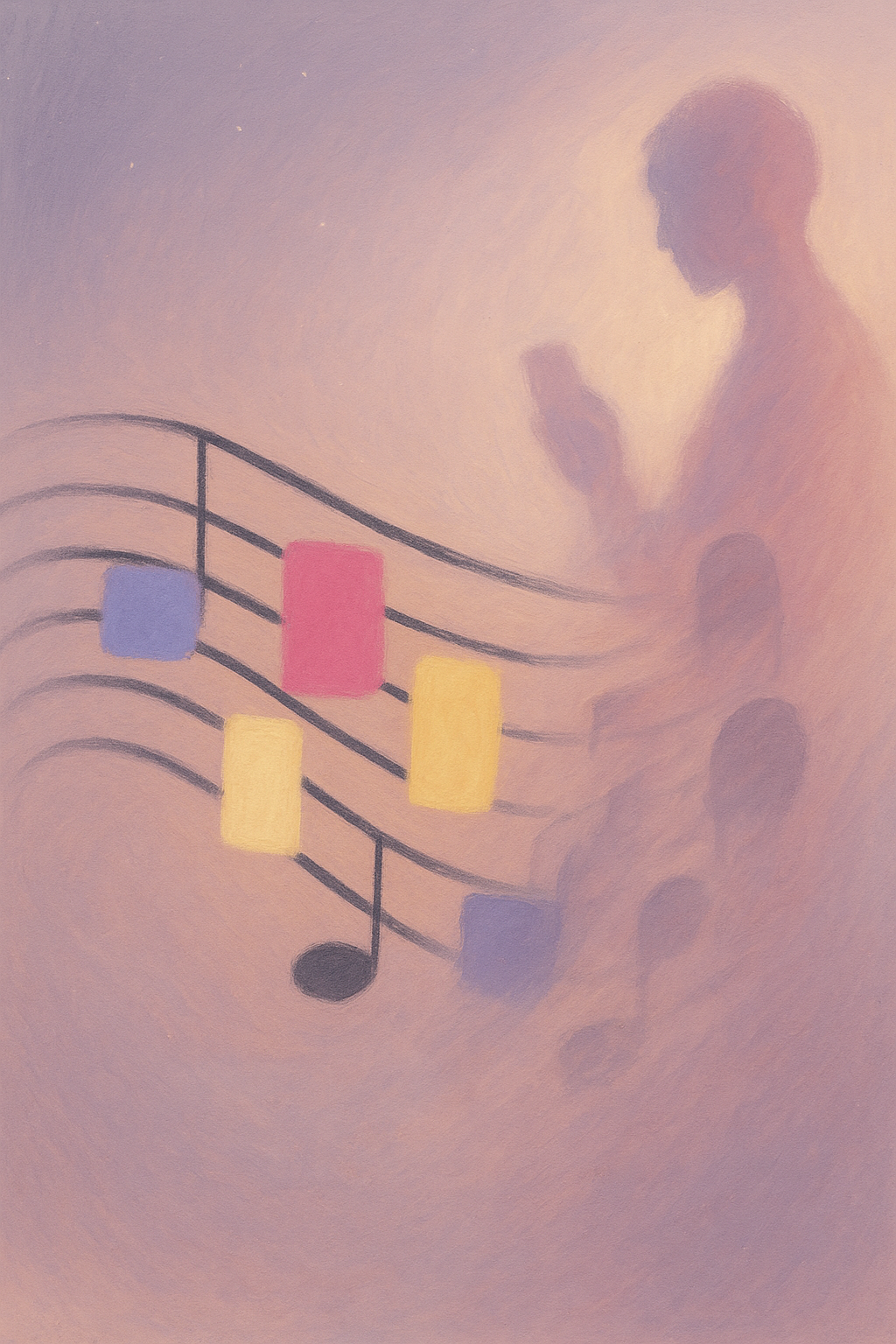 Notas musicales y figura