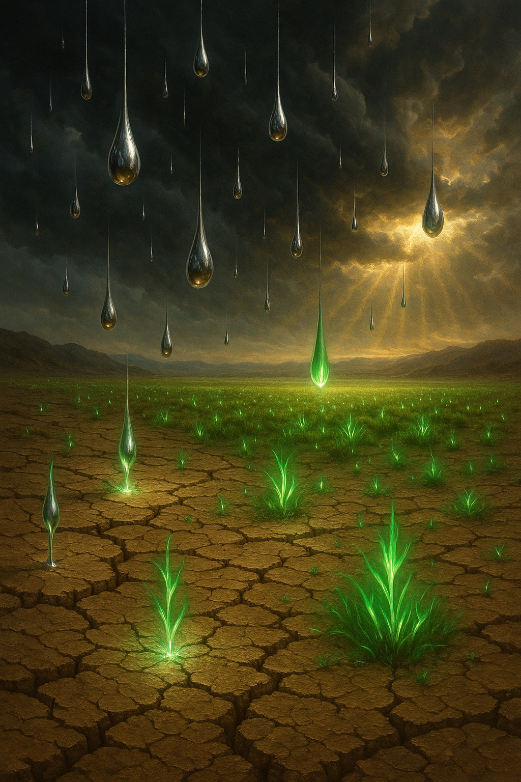 Lluvia y luz